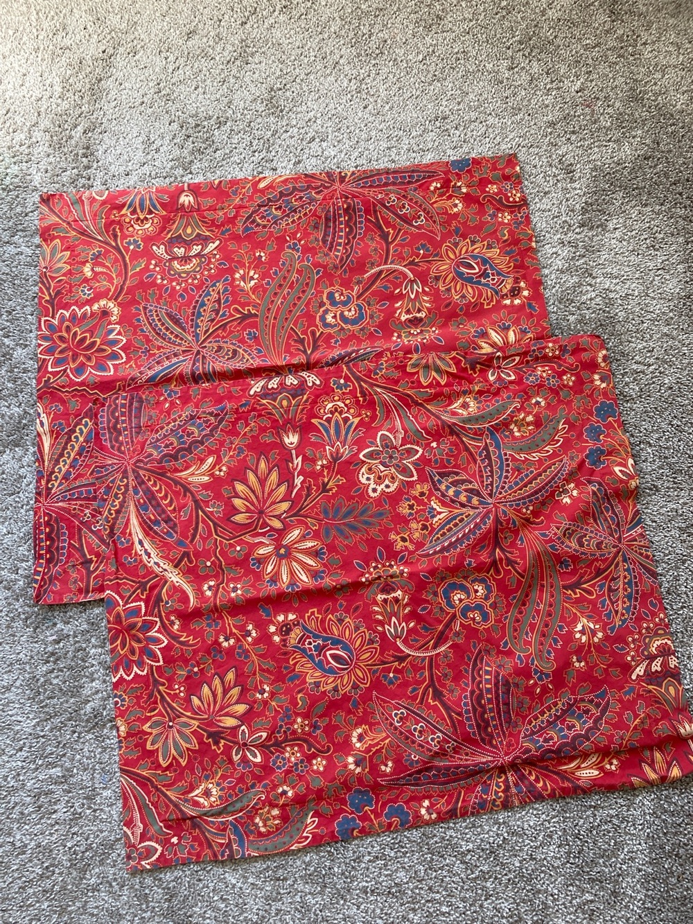 Pottery Barn Caesarea Pillow Shams Covers standard Cotton 2013 paisley boho